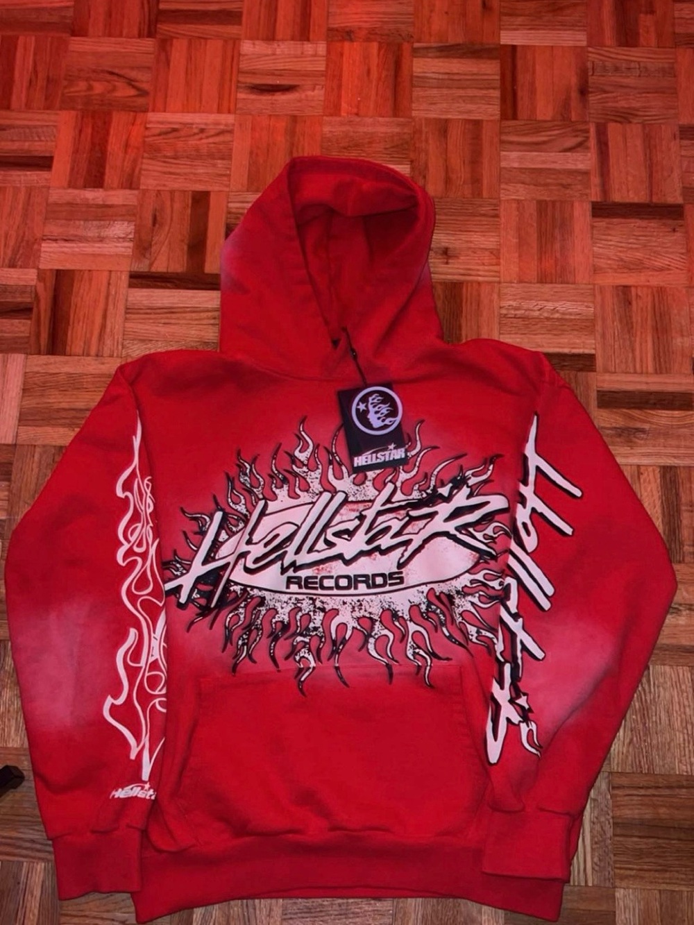 Hellstar Records Red Graphic Hoodie - Men